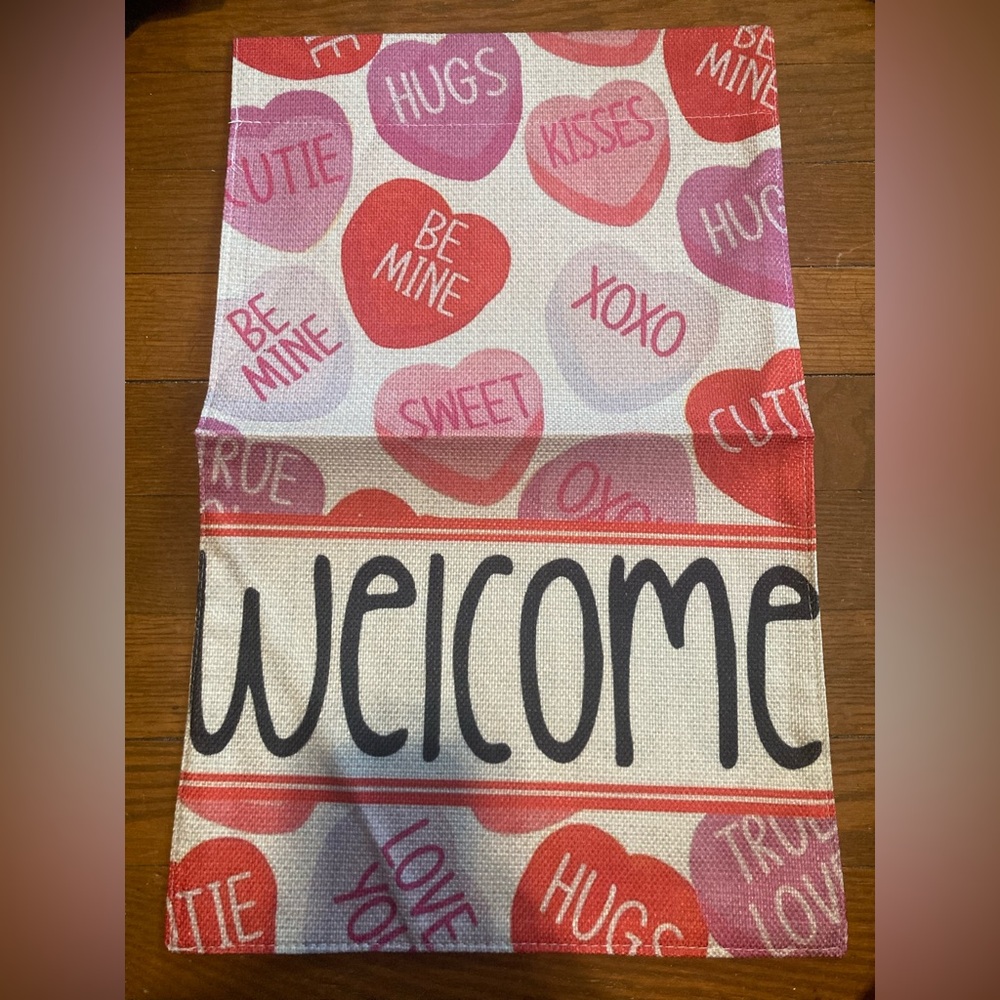 Garden Flag Valentine’s Day 12" x 18" NEW